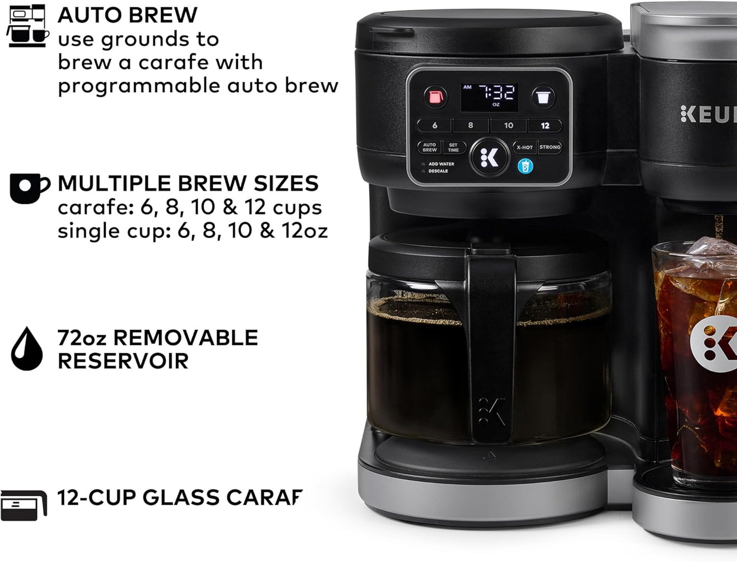 Hot & Iced Single Serve & Carafe Coffee Maker